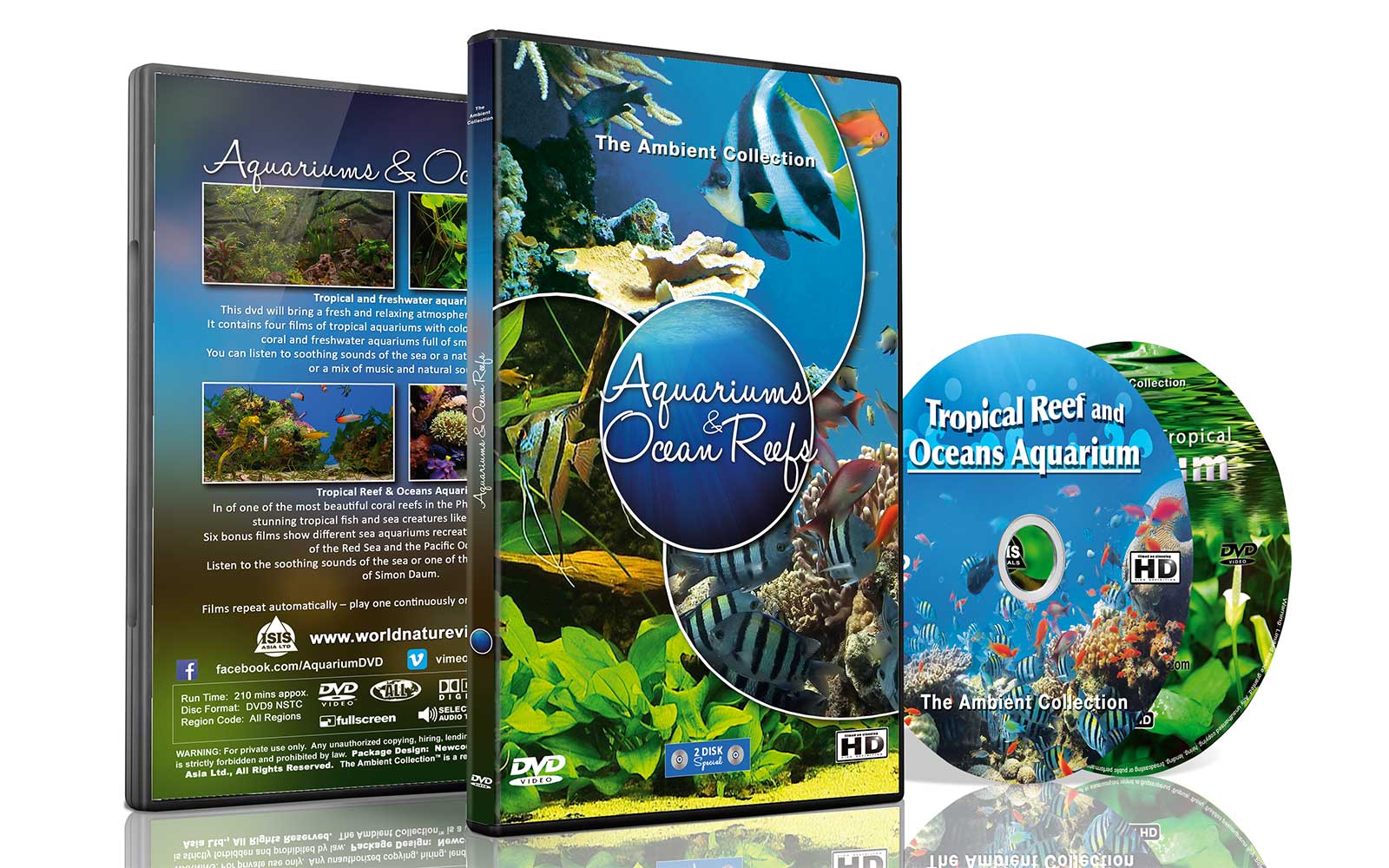 Aquarium DVD - Tropical Reef Aquarium - Filmed In HD - with Natural Sound  and Relaxing Music