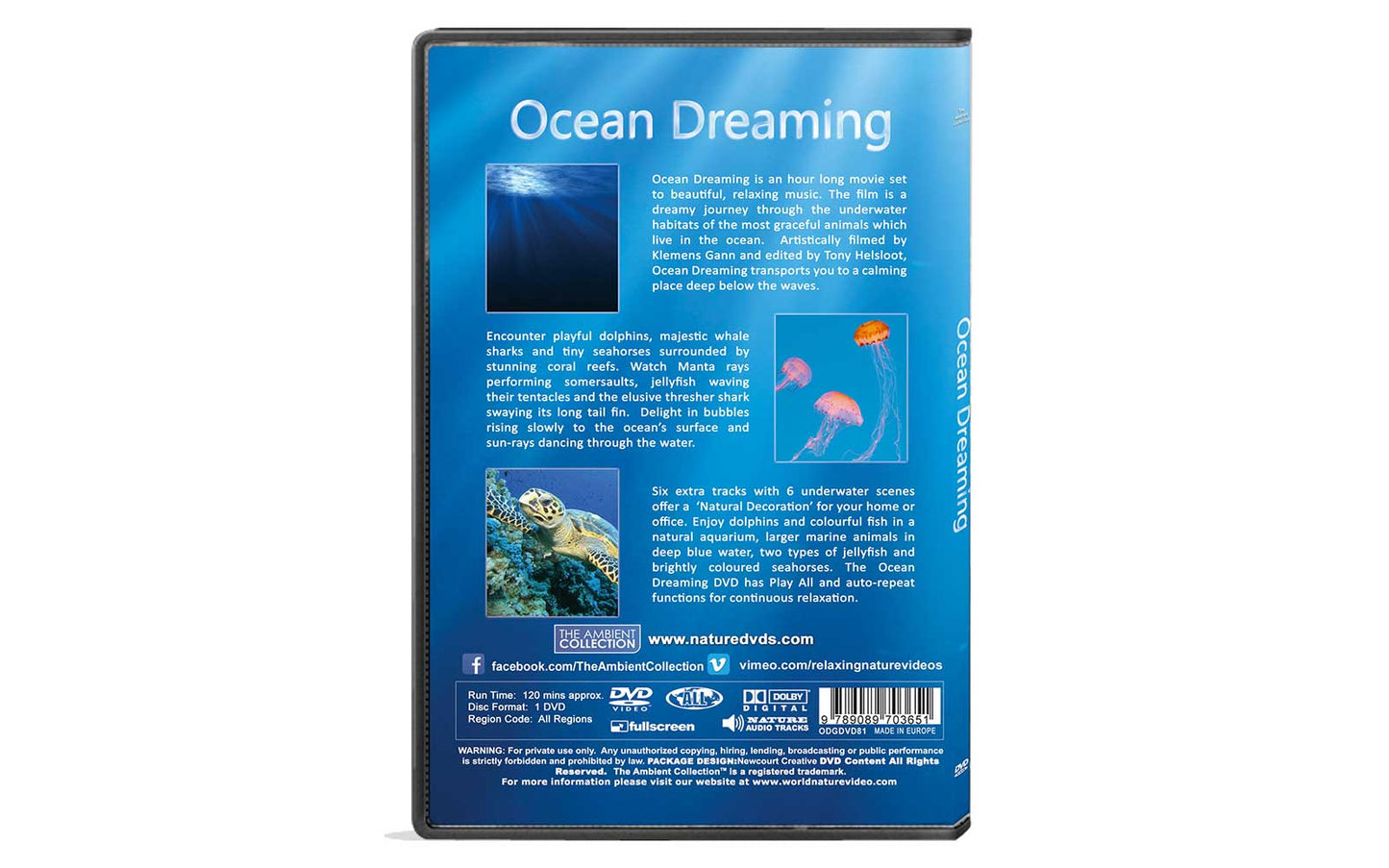 Jelly Fish DVD with Relaxing Scenes of Sea Jellies for Relaxation and  Waiting Rooms