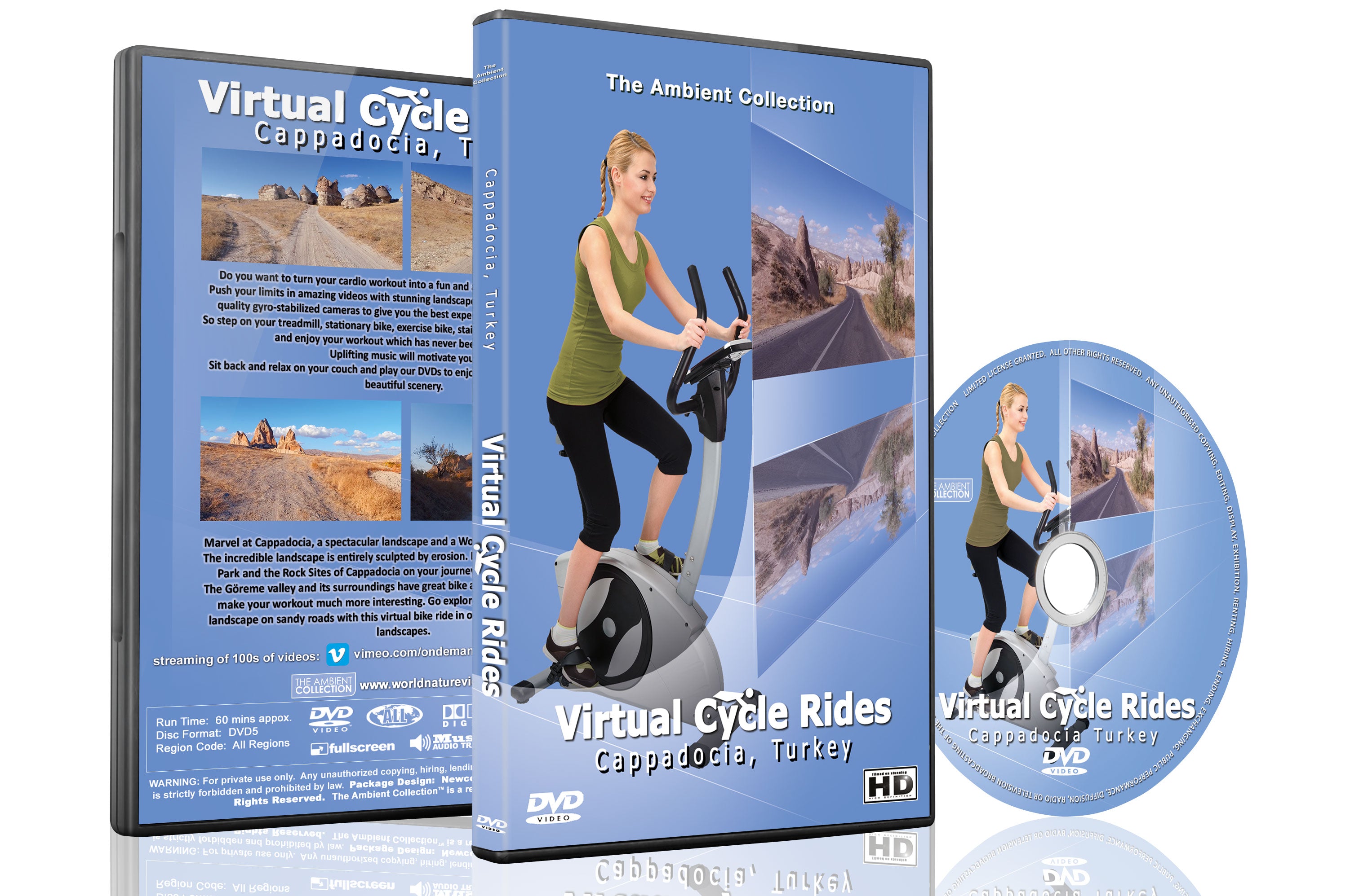 Virtual scenery for online exercise bike